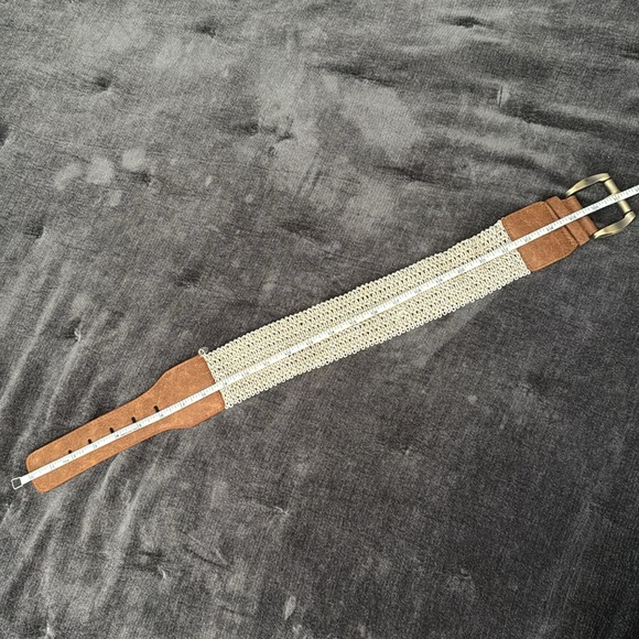 Brown/beige waist belt - Picture 5 of 7